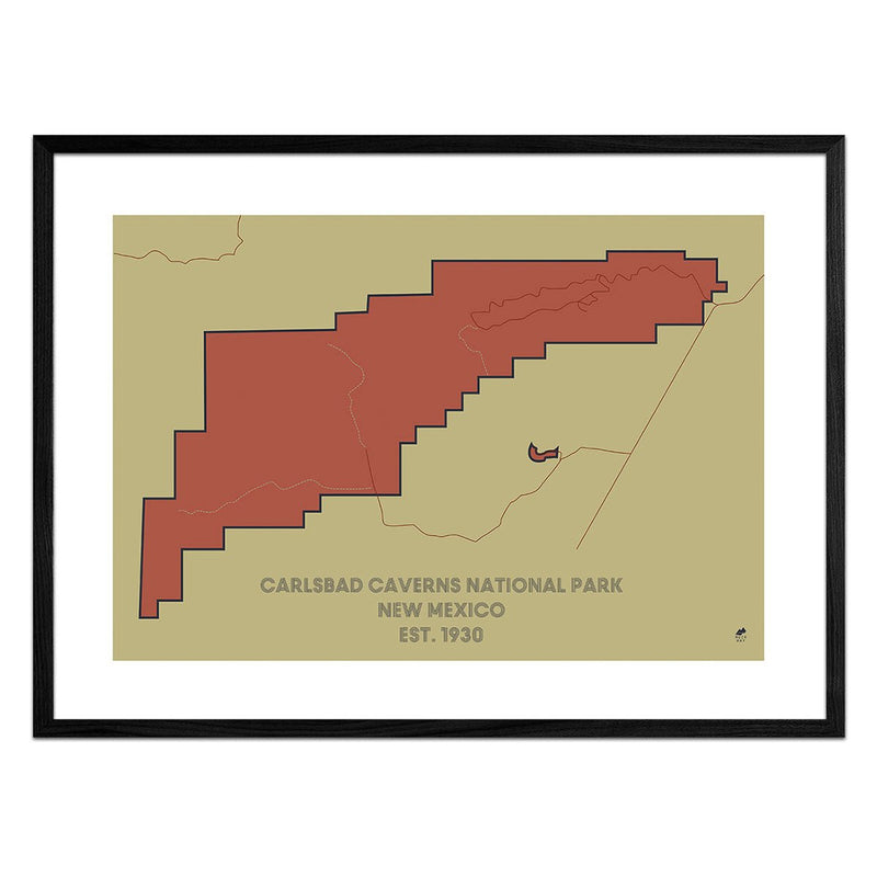 Carlsbad Caverns National Park Map - Muir Way - National Park