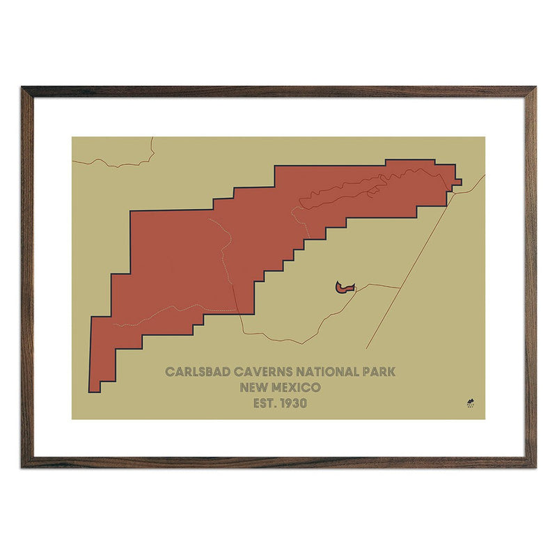 Carlsbad Caverns National Park Map - Muir Way - National Park