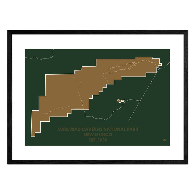 Carlsbad Caverns National Park Map - Muir Way - National Park