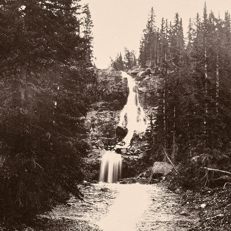 Cascade from Mount Blackmore, Yellowstone 1873 - Muir Way - Photograph