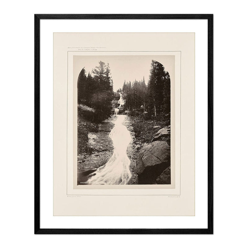 Cascade from Mount Blackmore, Yellowstone 1873 - Muir Way - Photograph