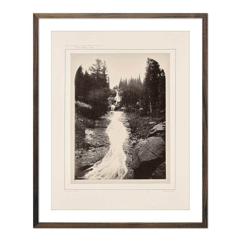 Cascade from Mount Blackmore, Yellowstone 1873 - Muir Way - Photograph