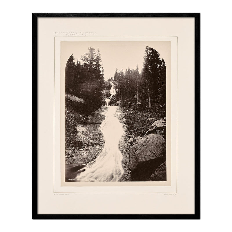 Cascade from Mount Blackmore, Yellowstone 1873 - Muir Way - Photograph
