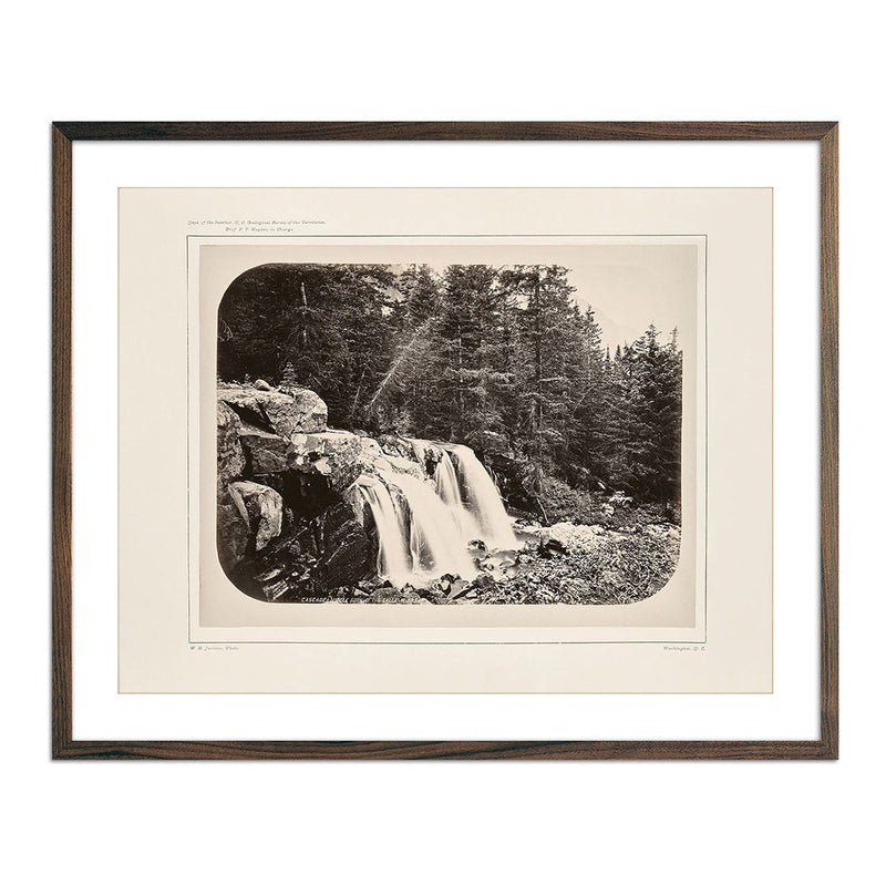 Cascade from Mount Blackmore No. 2, Yellowstone 1873 - Muir Way - Photograph