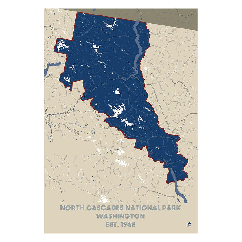 North Cascades National Park Map - Muir Way - National Park