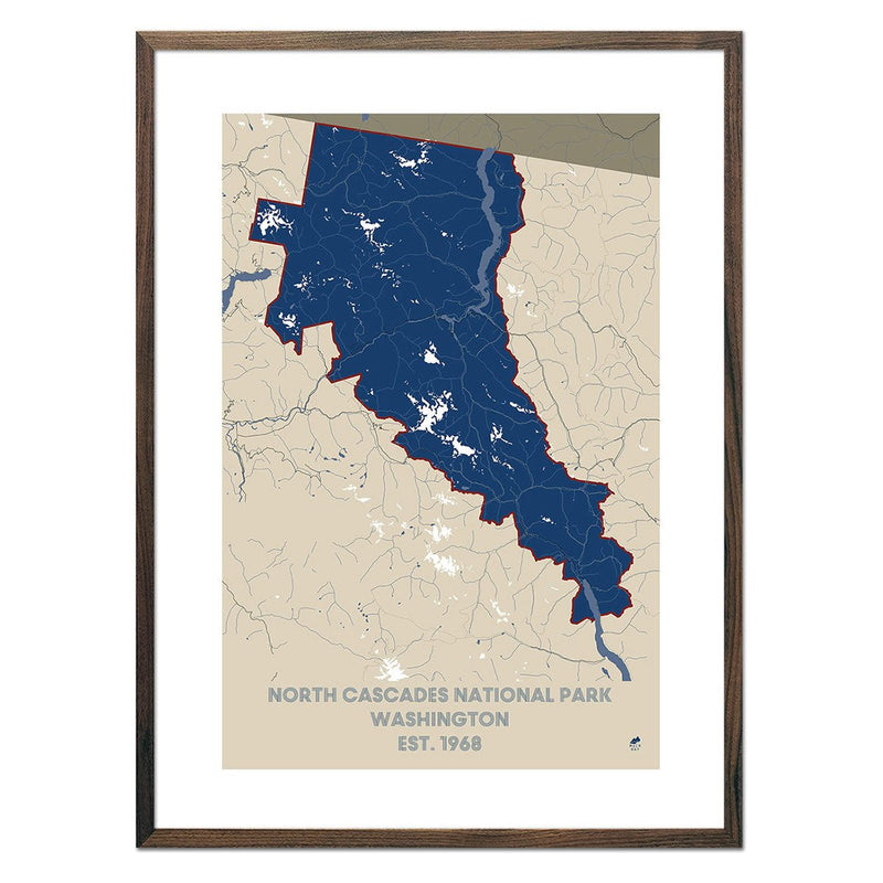 North Cascades National Park Map - Muir Way - National Park