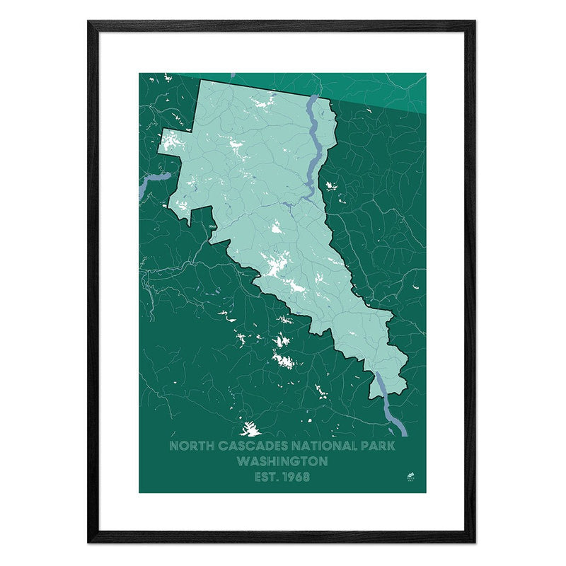 North Cascades National Park Map - Muir Way - National Park