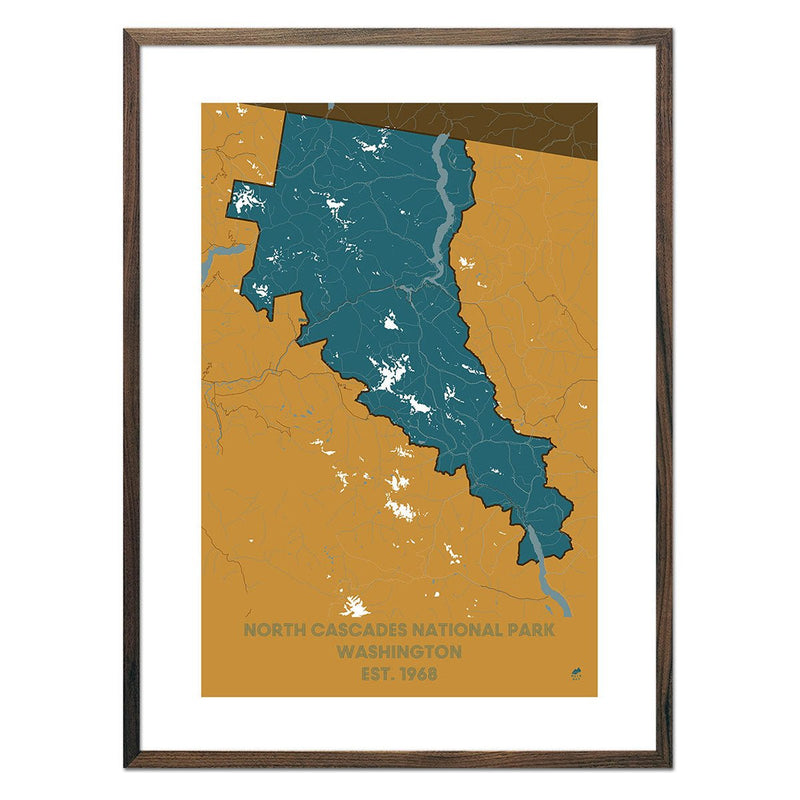 North Cascades National Park Map - Muir Way - National Park