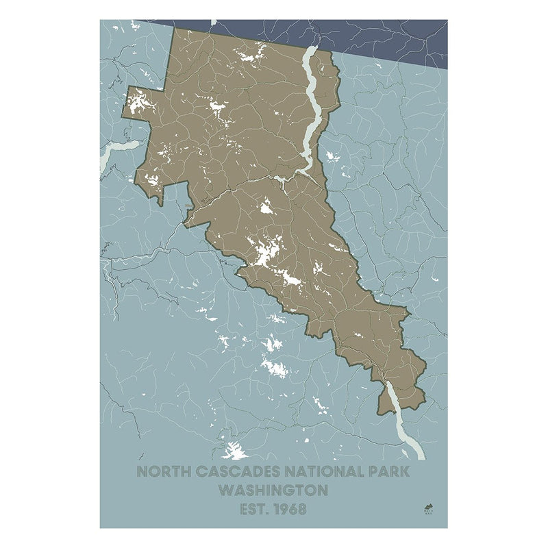 North Cascades National Park Map - Muir Way - National Park