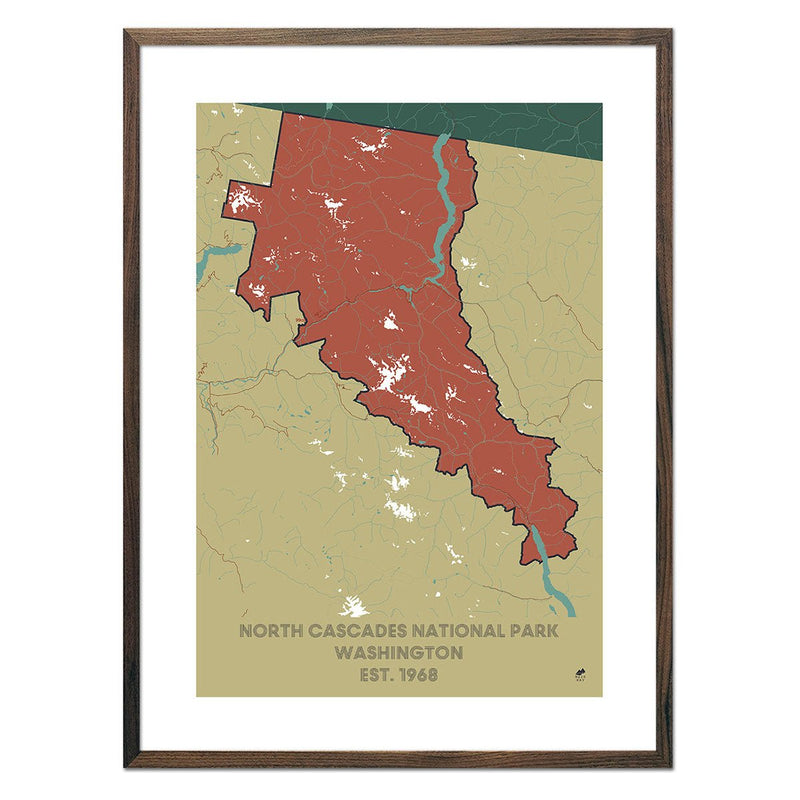 North Cascades National Park Map - Muir Way - National Park