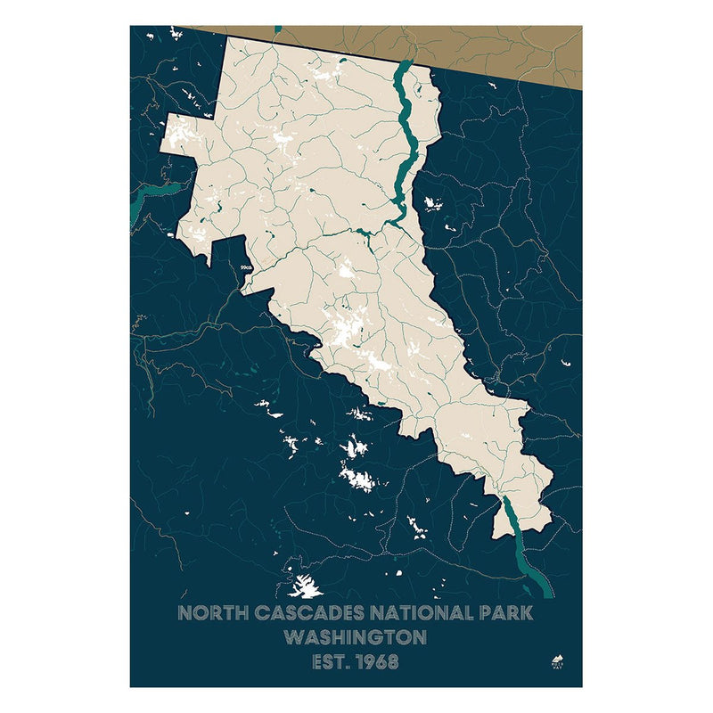 North Cascades National Park Map - Muir Way - National Park