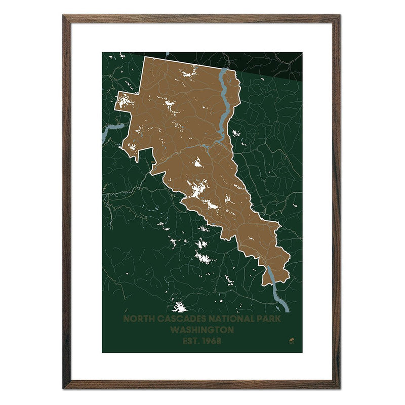 North Cascades National Park Map - Muir Way - National Park