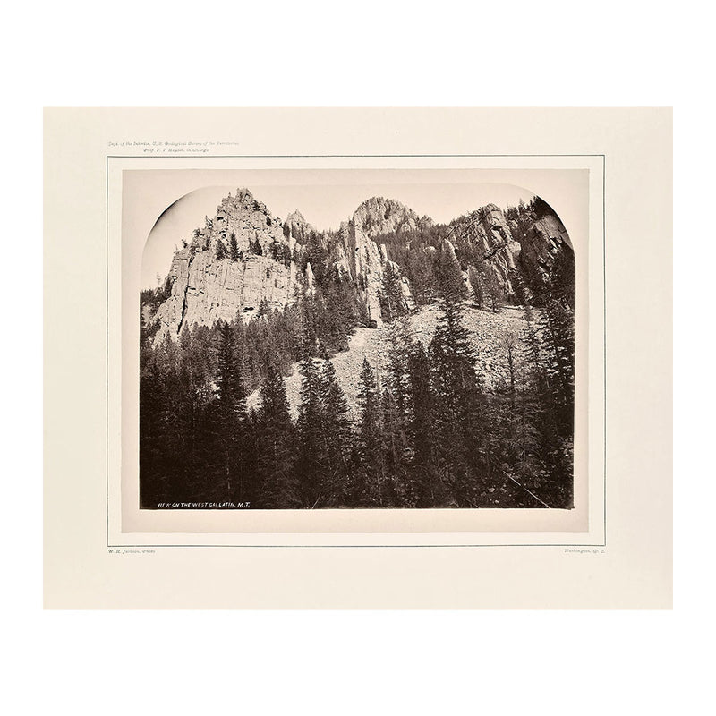 Castellated Walls of Gallatin Canyon, Yellowstone 1873 - Muir Way - Photograph