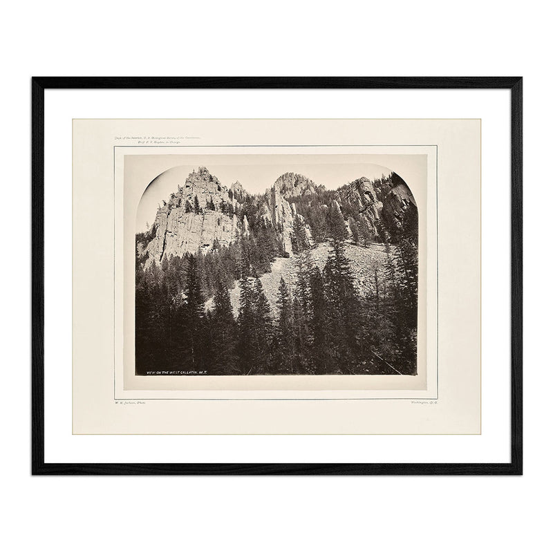 Castellated Walls of Gallatin Canyon, Yellowstone 1873 - Muir Way - Photograph