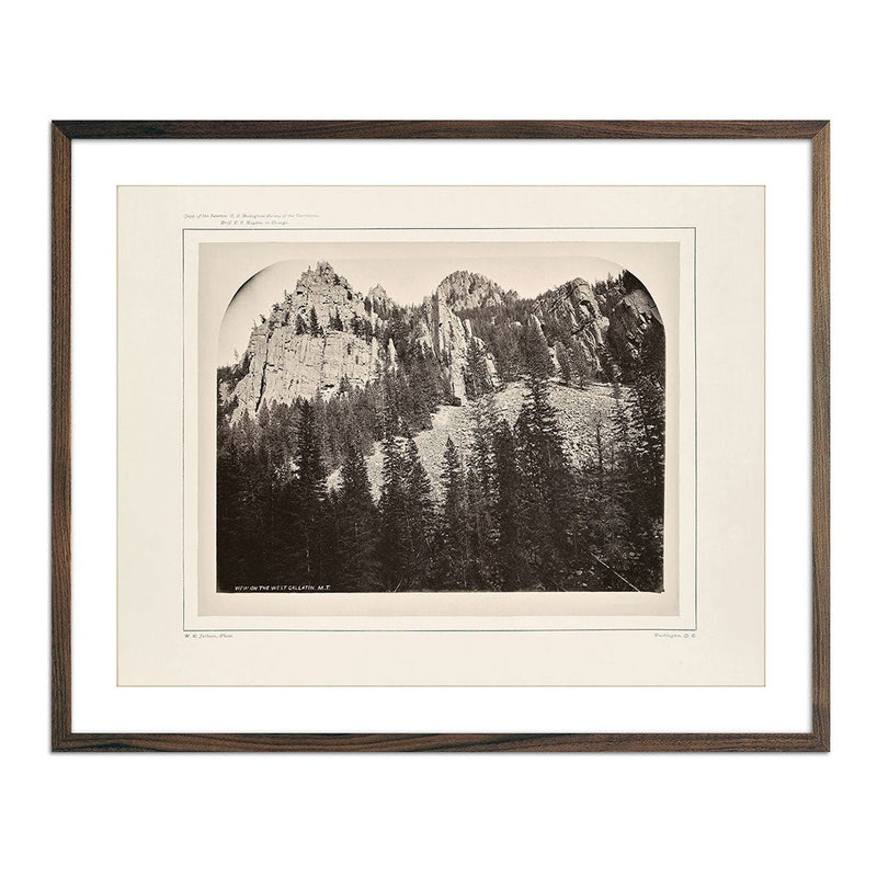 Castellated Walls of Gallatin Canyon, Yellowstone 1873 - Muir Way - Photograph