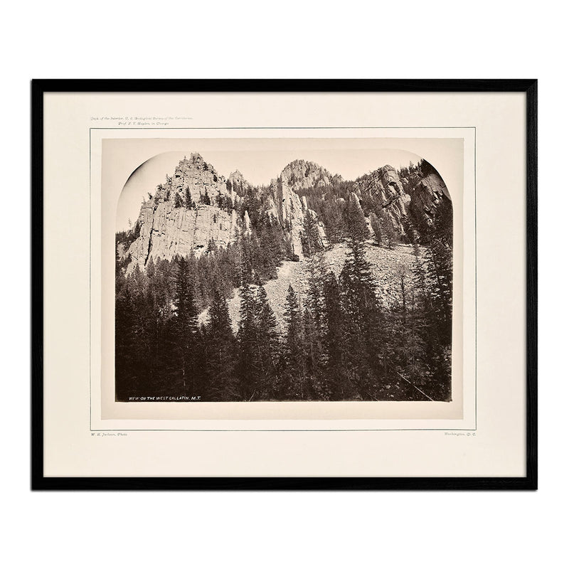 Castellated Walls of Gallatin Canyon, Yellowstone 1873 - Muir Way - Photograph