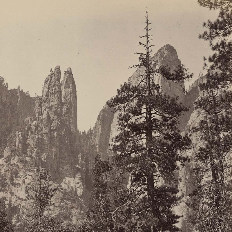 Cathedral Spires, Yosemite 1868 - Muir Way - Photograph