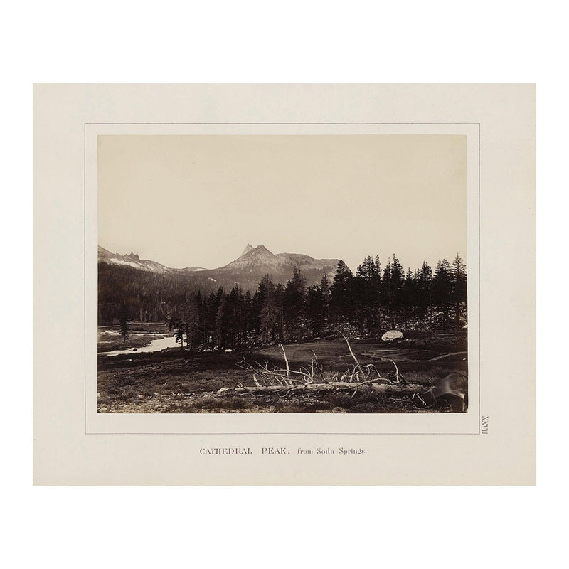 Cathedral Peak from Soda Springs, Yosemite 1868 - Muir Way - Photograph