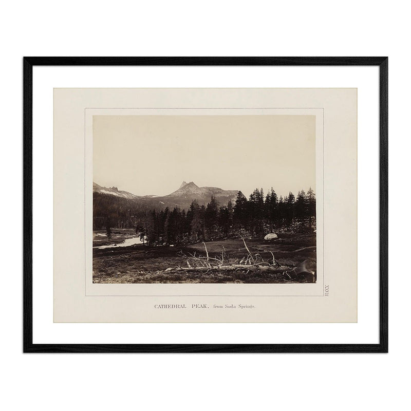 Cathedral Peak from Soda Springs, Yosemite 1868 - Muir Way - Photograph