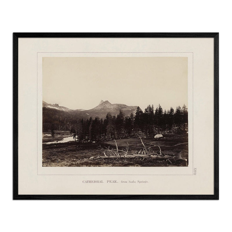 Cathedral Peak from Soda Springs, Yosemite 1868 - Muir Way - Photograph