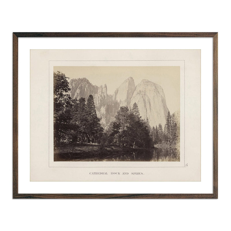 Cathedral Rock and Spires, Yosemite 1868 - Muir Way - Photograph