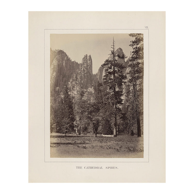 Cathedral Spires, Yosemite 1868 - Muir Way - Photograph