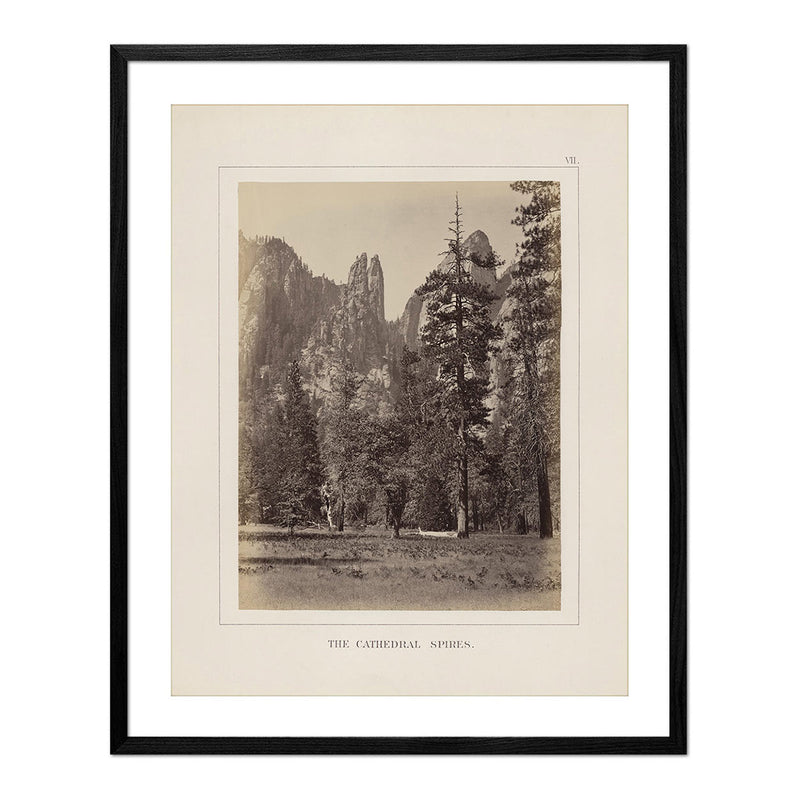 Cathedral Spires, Yosemite 1868 - Muir Way - Photograph