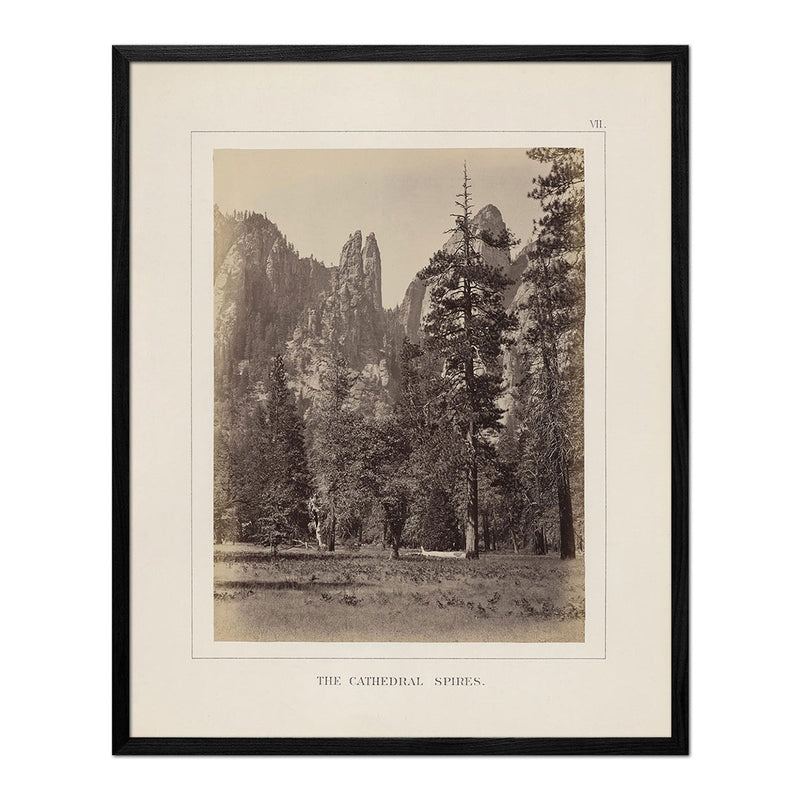 Cathedral Spires, Yosemite 1868 - Muir Way - Photograph