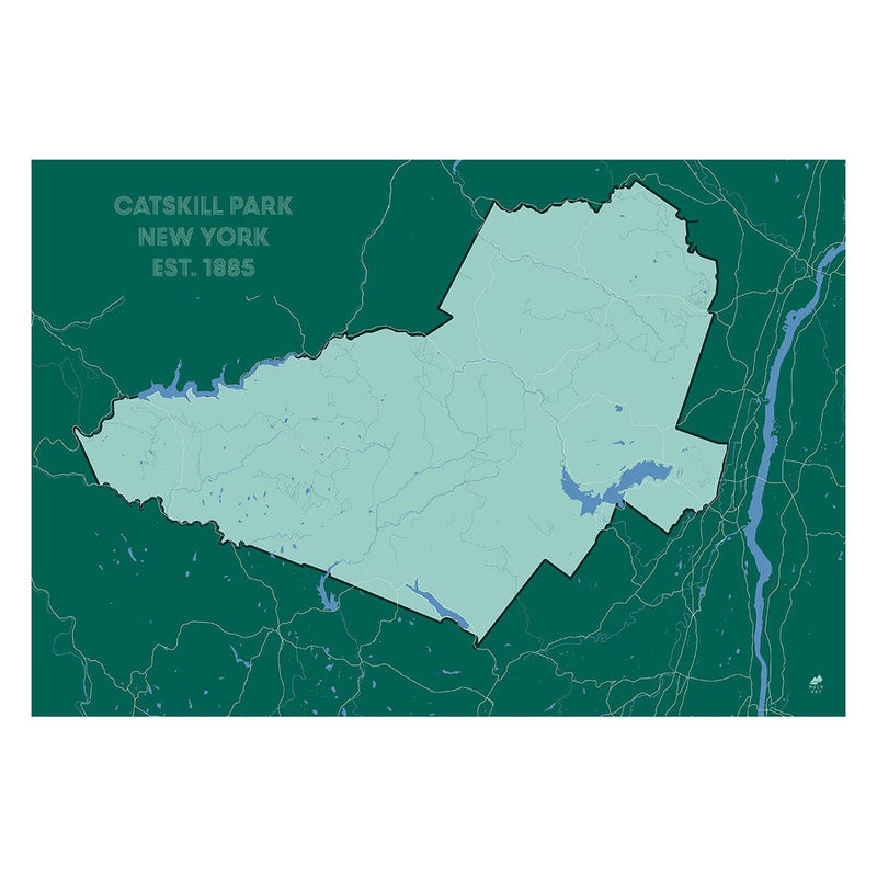 Catskill Park Map - Muir Way - National Park