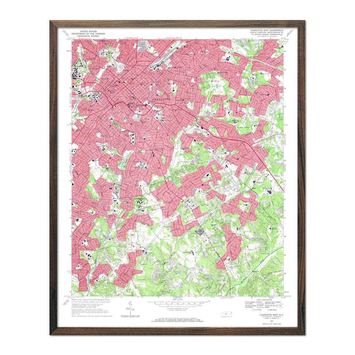 Charlotte Map 1967