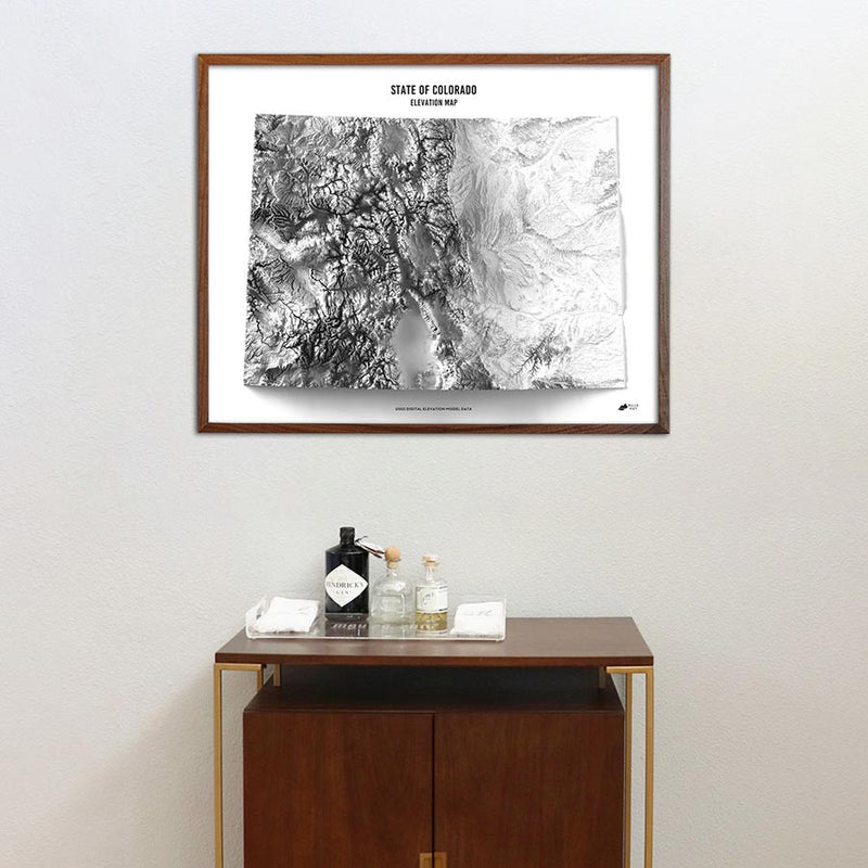 Colorado Elevation Map - Muir Way - Elevation