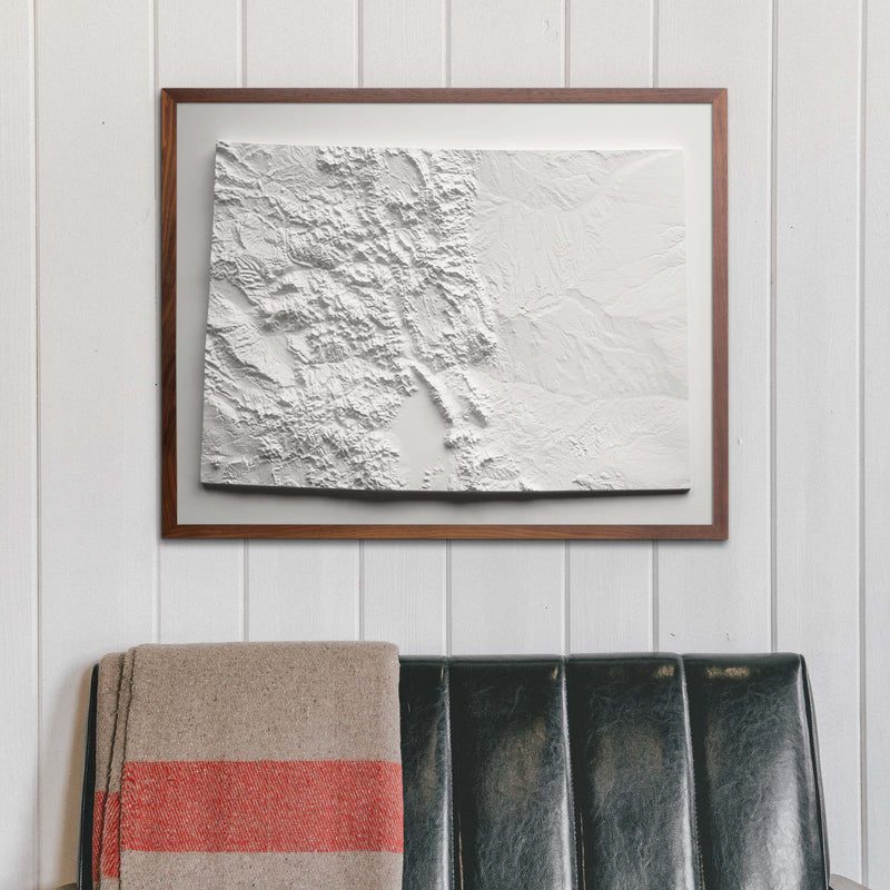Colorado 3D Raised Relief Map - Muir Way - 3D