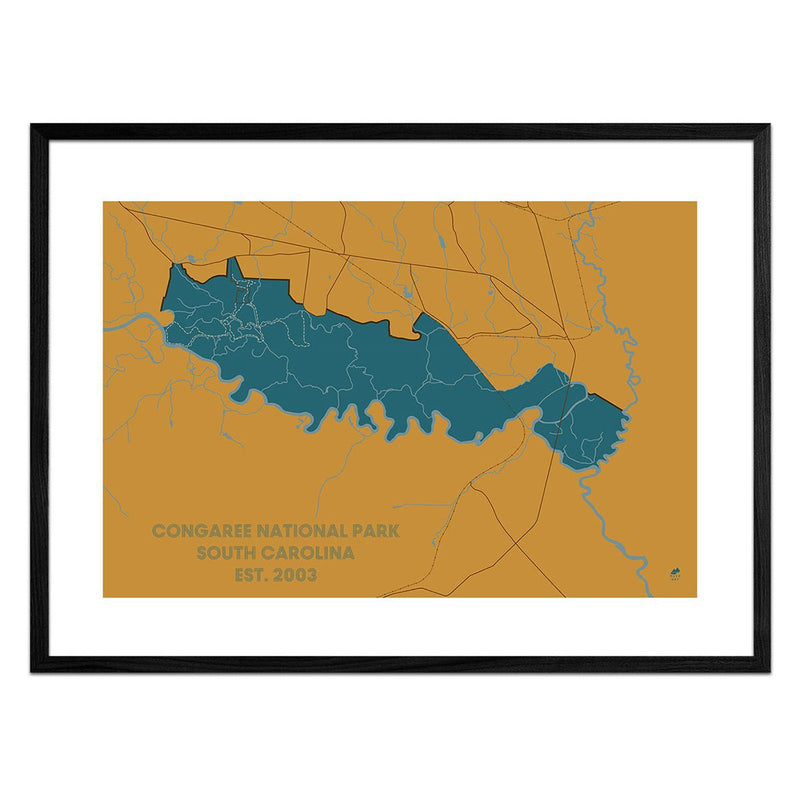Congaree National Park Map - Muir Way - National Park