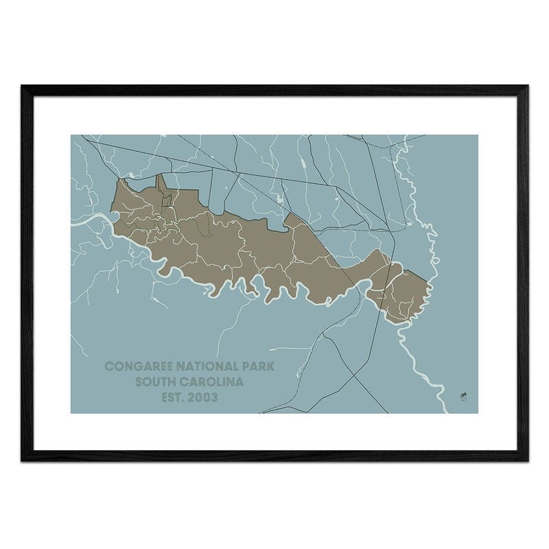Congaree National Park Map - Muir Way - National Park