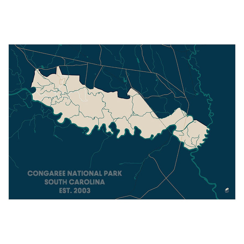 Congaree National Park Map - Muir Way - National Park