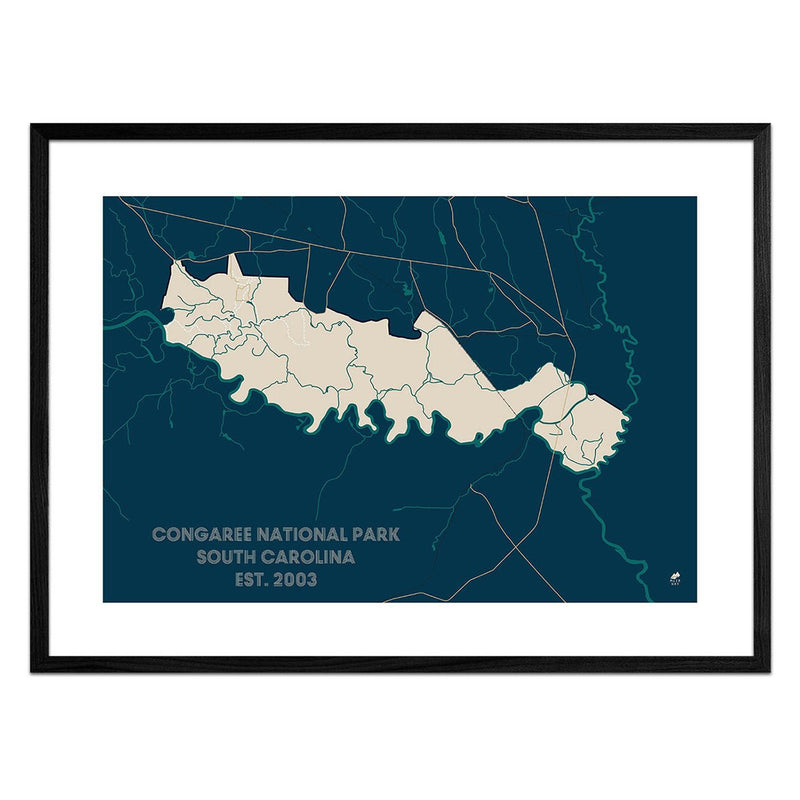 Congaree National Park Map - Muir Way - National Park