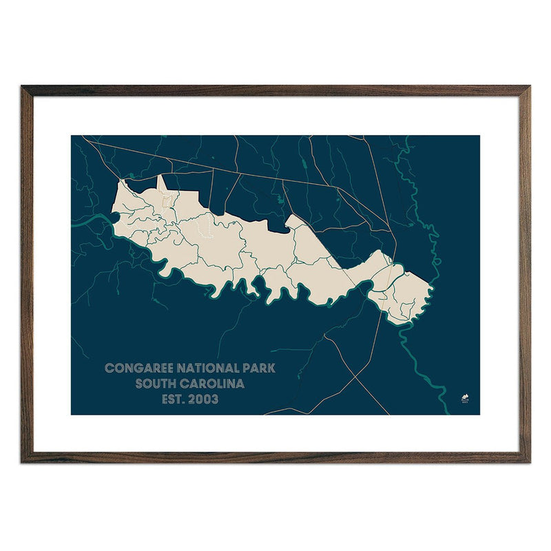 Congaree National Park Map - Muir Way - National Park