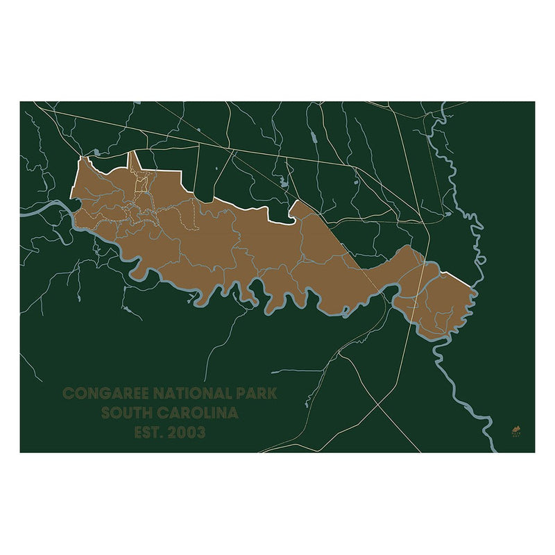 Congaree National Park Map - Muir Way - National Park