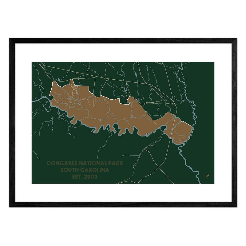 Congaree National Park Map - Muir Way - National Park