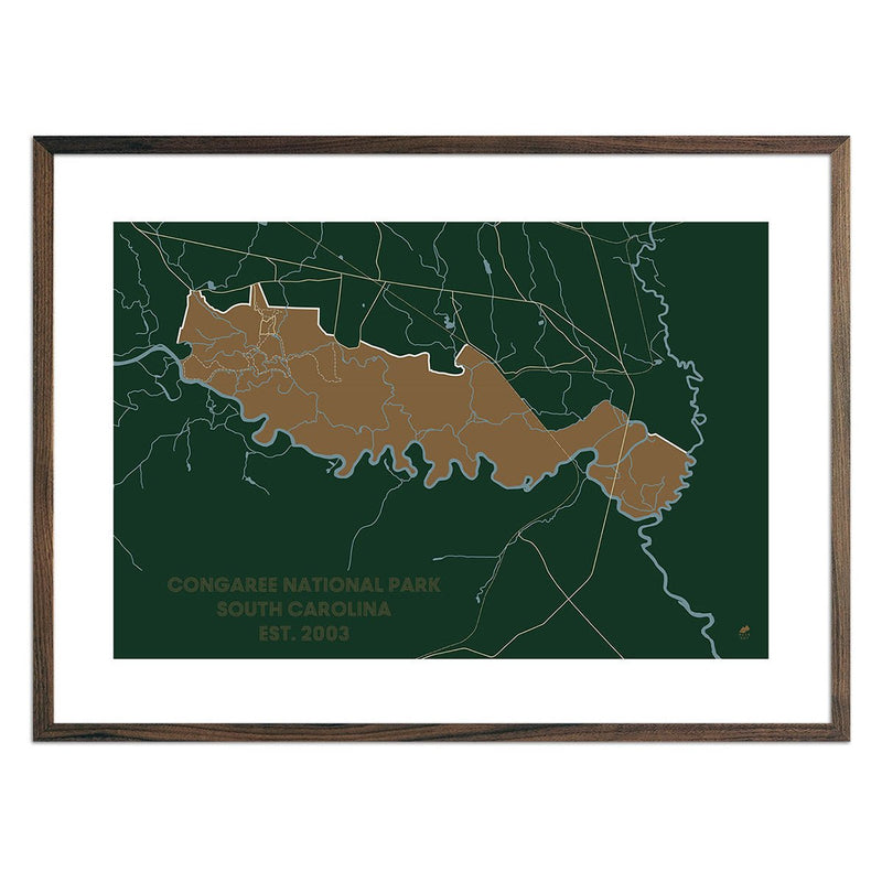 Congaree National Park Map - Muir Way - National Park