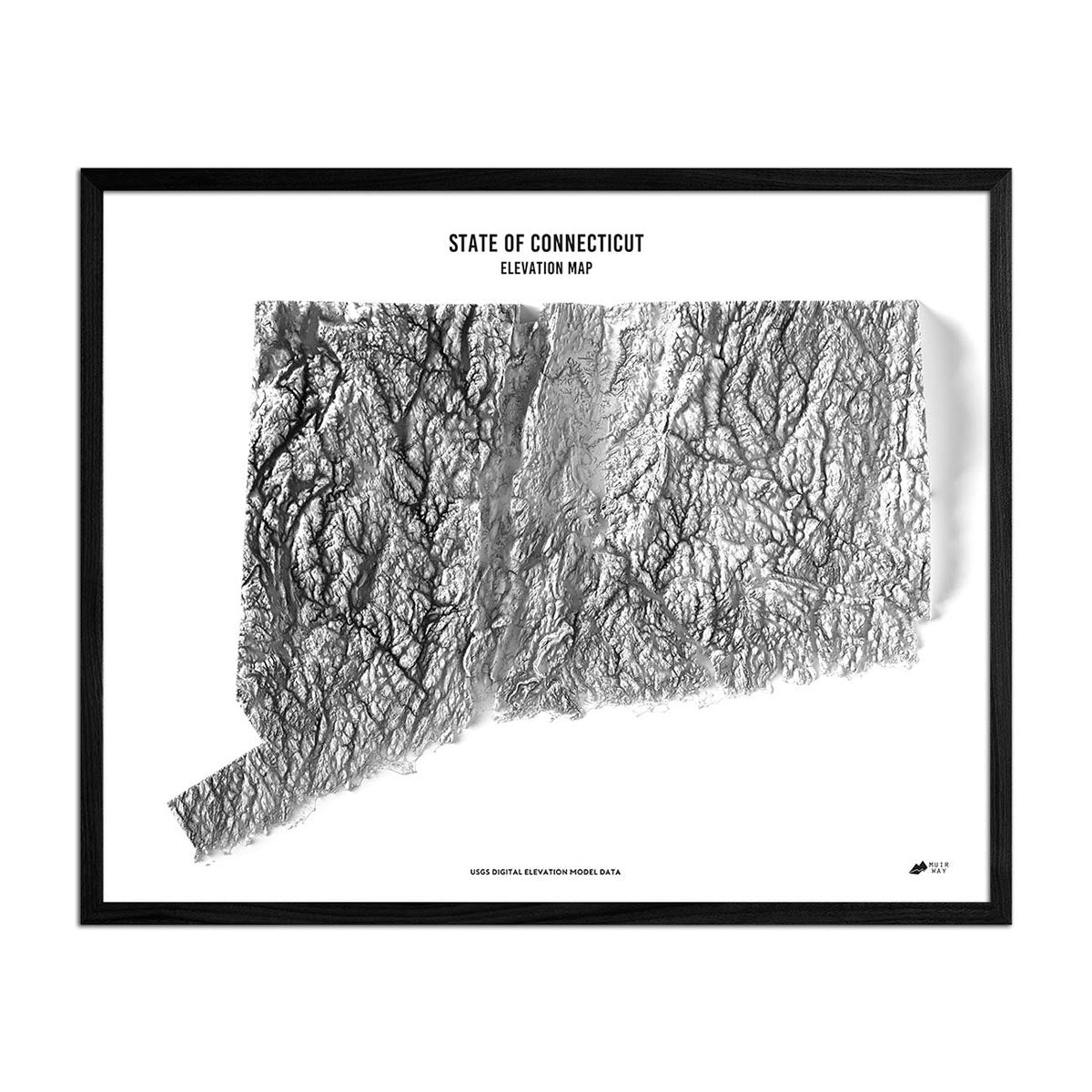 Connecticut Relief Map