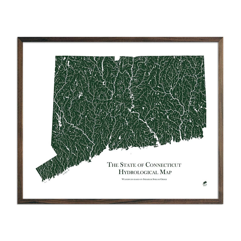 Connecticut Hydrological Map - Muir Way - Hydrology