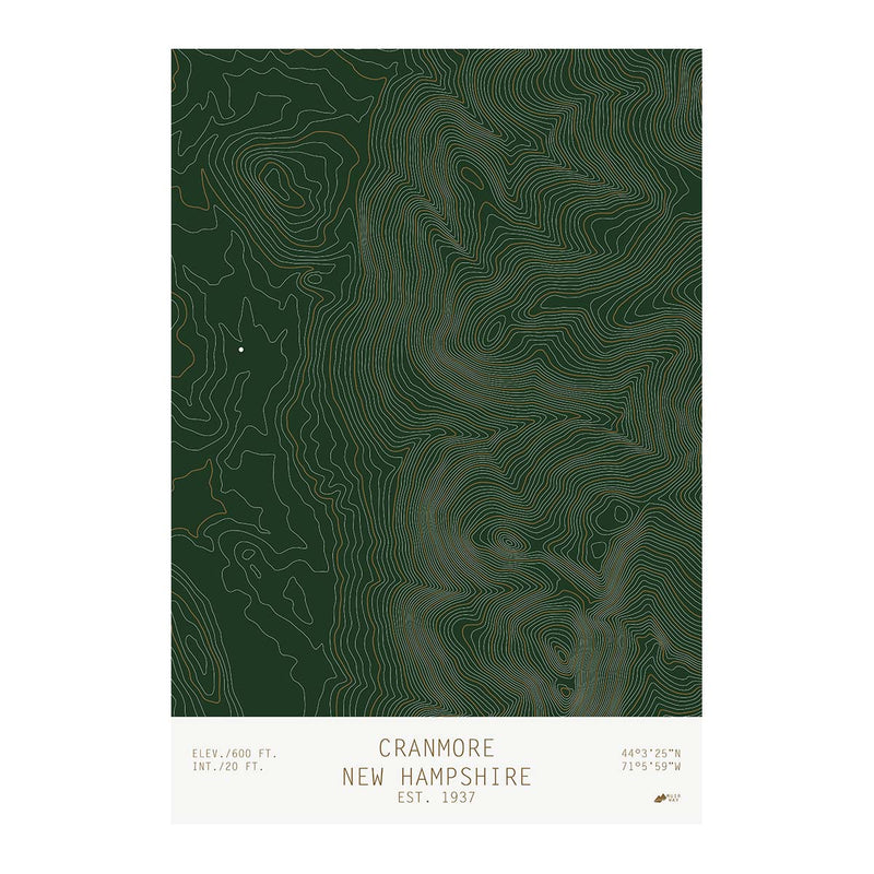 Cranmore, New Hampshire - Muir Way - TOPO Series