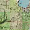 Crater Lake Shaded Relief Map