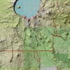 Crater Lake Shaded Relief Map