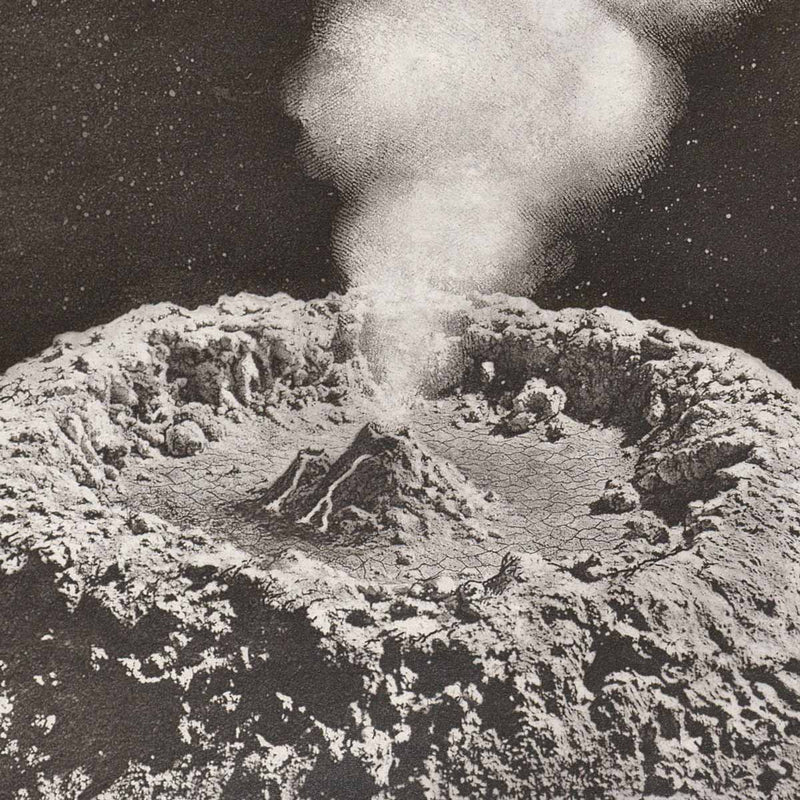 1874 Vesuvius Moon Crater Print - Muir Way - Astronomy