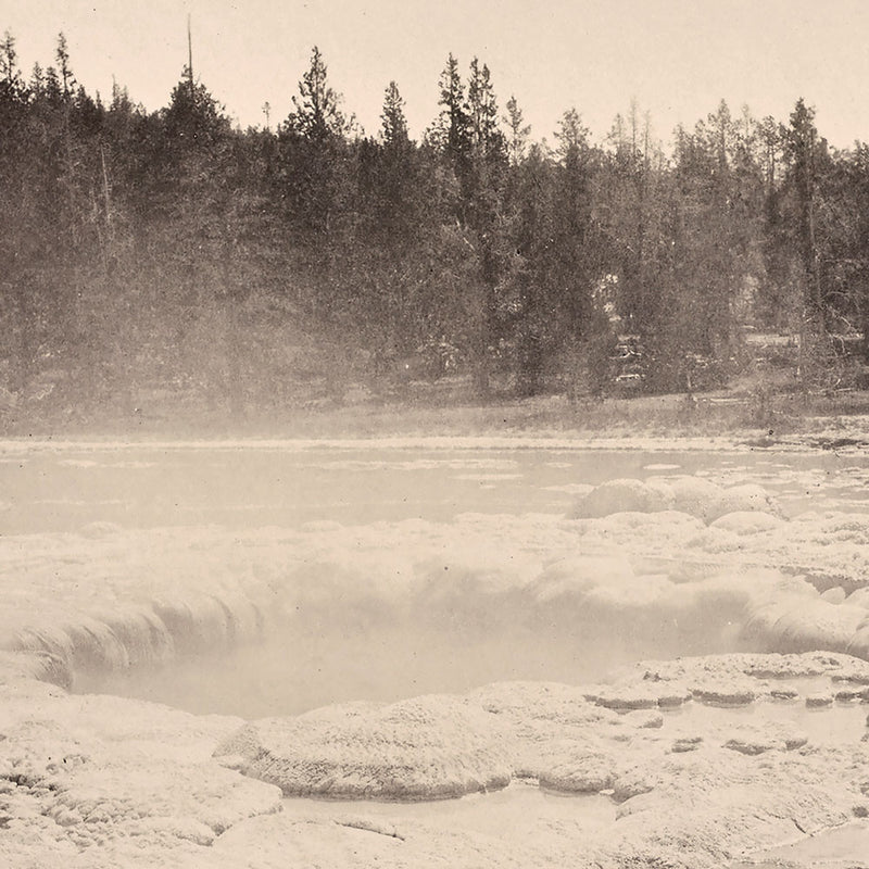 Crater of the Architectural Geyser, Lower Basin, Yellowstone 1873 - Muir Way - Photograph