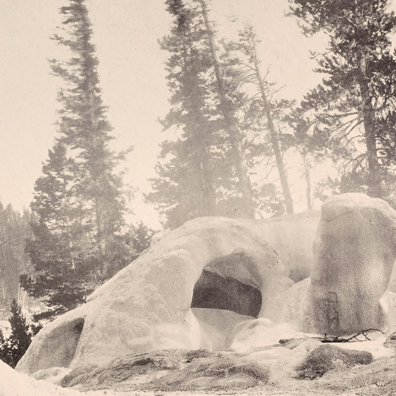 Crater of the Grotto Geyser, Yellowstone 1873 - Muir Way - Photograph