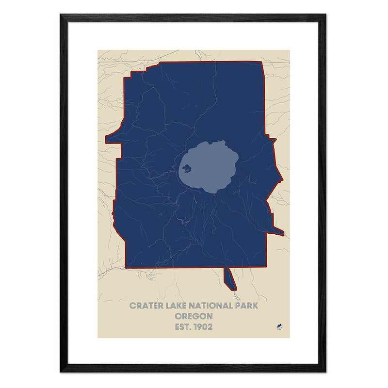 Crater Lake National Park Map - Muir Way - National Park