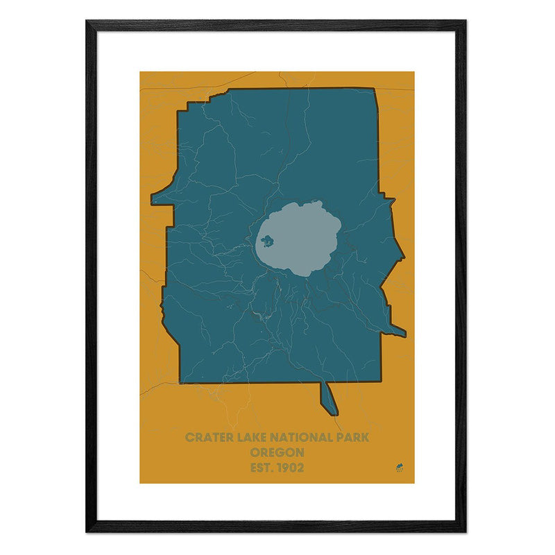 Crater Lake National Park Map - Muir Way - National Park